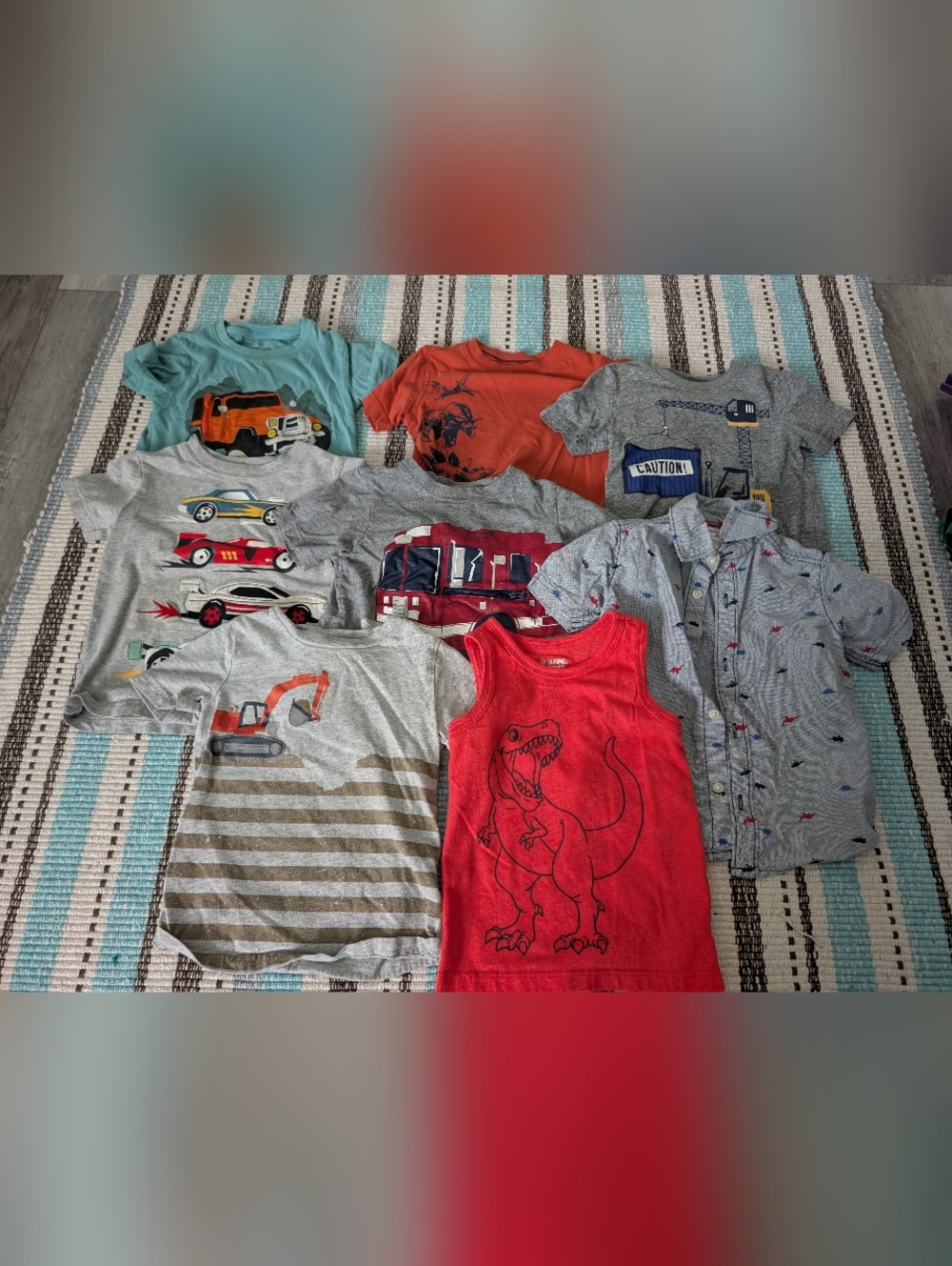 Lot Of 8 2T Teeshirts And Tanks (Carters And Simple Joy)